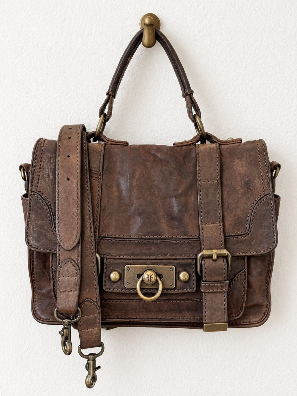 Frye Cameron Leather Satchel Bag - Picture 1 of 15